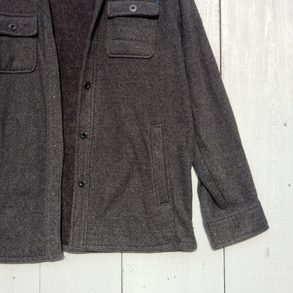 Tommy Bahama Jacket S Soft Heavier Weight Gray Button Up Long Sleeve PLEASE READ - Picture 3 of 9